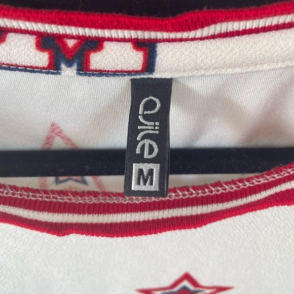 Ajile by Pantaloons Military Varsity Cropped Tee, Medium - Picture 8 of 8